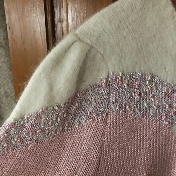 Vintage Angora Blend Geometric Sweater - Picture 7 of 14